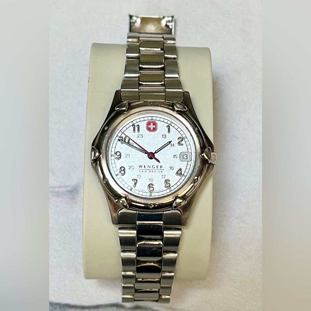 Men’s Vintage Swiss Wenger SAK Design Stainless Steel Watch